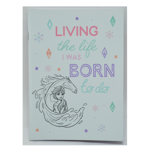 CUADERNO 17X22 TAPA FLEXIBLE ABROCHADO FROZEN X 48 HOJAS - Imagen 2